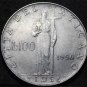 Vatican City 100 Lire, 1956, Pius XII~Free Shipping