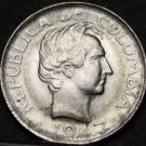 Colombia 10 Centavos, 1947 Silver Unc~Free Shipping