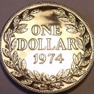Liberia Dollar, 1974 Gem Proof~Only 9,362 Minted~Excellent~Free Ship
