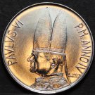 Vatican 100 Lire, 1966 Gem Unc~Shepard With Sheep On Shoulders~Free Shipping