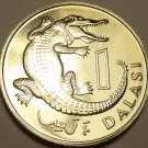 Gambia Dalasi, 1971 Rare Proof~Slender-Snouted Crocodile~32,000 Minted~Fr/Ship