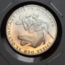 Germany 10 Mark, 1972-G Gem Unc Silver~Munich Olympic Games~Free Shipping