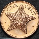 Bahamas Cent, 2001 Gem Unc~Starfish~Free Shipping