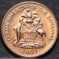 Bahamas Cent, 2001 Gem Unc~Starfish~Free Shipping