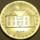 Norway 10 Kroner, 1964 Gem Unc Silver~Eidsval Mansion~Only Year~Free Shipping