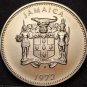 Jamaica 5 Cents, 1972 Matte Gem Unc~RARE~American Crocodile~7,982 Minted~Fr/Ship