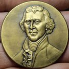 Thomas Jefferson~All Men Are Created Equal~Gem Unc Bronze Medallion~45mm~Free Sh