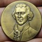 Thomas Jefferson~All Men Are Created Equal~Gem Unc Bronze Medallion~45mm~Free Sh
