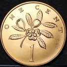 Jamaica Cent, 1974 Gem MATTE Unc~RARE~Ackee Fruit~Only 22,000 Minted~Free Ship