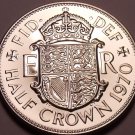 Great Britain Half Crown, 1970 Large Proof~Last Year Ever~Free Shipping