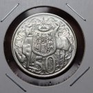 Australia 50 Cents, 1966 Gem Unc Silver~Kangaroo & Emu~Only Year~Free Shipping