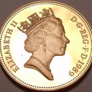 Great Britain Penny, 1989~Gem Cameo Proof~100,000 Minted~Crowned Portcullis~Fr/S