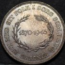 Denmark 2 Kroner, 1945 Gem Unc Silver~RARE~Kings 75th Birthday~156,642 Minted~FS Denmark 2 Kroner, 1945 Gem Unc Silver~RARE~Kings 75th Birthday~156,642 Minted~FS