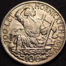 Czechoslovakia 100 Korun, 1949 Silver Gem Unc~Jihlava Mining Privileges~Free Shi