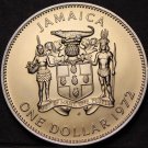 Jamaica Dollar,1972 Gem Unc Matte~RARE~Bustamante~Only 7,982 Minted~Free Ship Jamaica Dollar,1972 Gem Unc Matte~RARE~Bustamante~Only 7,982 Minted~Free Ship