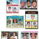 Lot Of 6 ERA Leaders Topps#207-92-7-67-221-68~PALMER~KOUFAX~1966-78 Lot Of 6 ERA Leaders Topps#207-92-7-67-221-68~PALMER~KOUFAX~1966-78