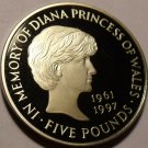 Great Britain 5 Pounds, 1999 Proof~In Memory Of Princess Diana~100,000 Minted~FS