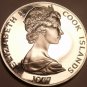 Cook Islands $5.00, 1977 Rare Silver Proof~Atiu Swiftlet~11,000 Minted~Fr/Ship