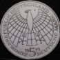 Germany 5 Mark, 1973-J Gem Unc Silver~500th Anniv Birth Of Nicholas Copemicus~FS