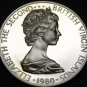 British Virgin Islands Dollar, 1980 Rare Silver Proof~3,421 Minted~Frigate~Fr/Sh