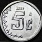 Gem Unc Roll (50) Mexico 1992 5 Centavo Coins~1st Year~SPECIAL PRICE~Free Ship