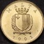 Malta Cent, 1991 Gem Unc~Weasel~Free Shipping