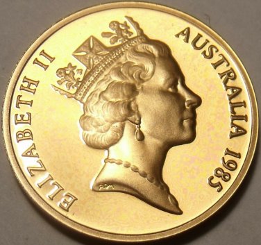 Australia Cent, 1985 Rare Proof~Echidna~75,000 Minted~Feather-Tailed Glider~Fr/S