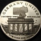 Marshall Islands $5.00, 1990 Gem Unc~Germany United~Free Shipping