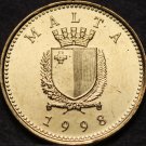 Malta Cent, 1998 Gem Unc~Weasel~Free Shipping