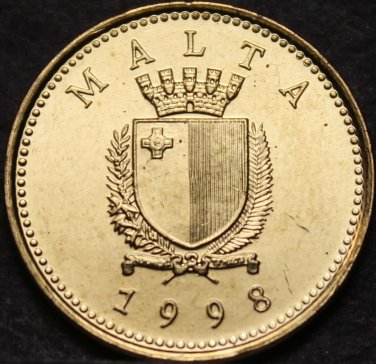 Malta Cent, 1998 Gem Unc~Weasel~Free Shipping