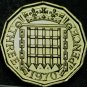 Great Britain 3 Pence, 1970 Proof~Crowned Porticullis~Last Year Ever~Free Ship