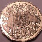 Australia 50 Cents 1981 Cameo Proof~Kangaroo & Emu~86,000 Minted~Free Shipping