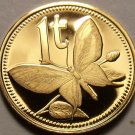 Papua New Guinea Toea, 1976 Rare Proof~16,000 Minted~Butterfly~Free Shipping