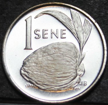 Samoa Sene, 1974 Rare Silver Proof~Coconut~Only 5,578 Minted~Free Shipping