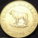Macedonia 2016 1 Denar Gem Unc~Sheep Dog~Free Shipping