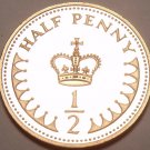 Great Britain Half Penny, 1984~Gem Cameo Proof~107,000 Minted~Free Shipping