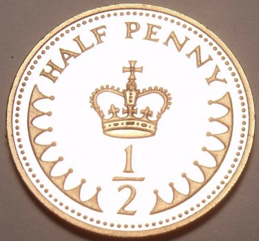 Great Britain Half Penny, 1984~Gem Cameo Proof~107,000 Minted~Free Shipping