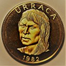 Panama Centesimo, 1982 RARE Proof~Only 1,480 Minted~Uracca~Key Date~Free Ship