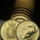 Gem Unc Roll (50) Malta 1998 Cents~Weasel~Free Shipping
