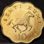 Gem Unc Roll (20) Large Tanzania 1981 10 senti Coins~Scalloped~Running ZEBRA~F/S