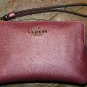 NWT Coach Metallic Dark Blush Pink Crgrn Leather Corner Zip Wristlet - Fr/Ship