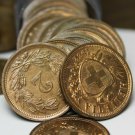 Extremely Rare Gem Unc Roll (40) Switzerland 1932 2 Rappen Coins~All With Luster