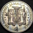 Jamaica Dollar, 1983 RARE PROOF~21st Anniv Of Independence~261 Minted~Free Ship