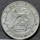 Great Britain 6 Pence, 1923 Silver~Key Date~Low Mintage~Free Shipping