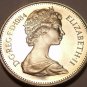 Great Britain 5 Pence, 1984 Cameo Proof~Crowned Thistle 107,000 Minted~Free Ship