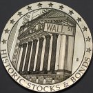 Huge Wall Street Silver Plated 50mm Proof Medallion~Standard Oil~Rockefeller~FS