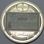 Huge Wall Street Silver Plated 50mm Proof Medallion~Standard Oil~Rockefeller~FS