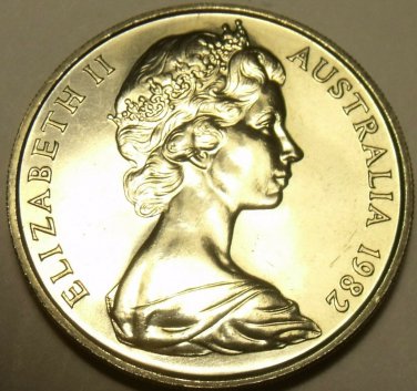 Australia 10 Cents, 1982 Gem Unc~Lyre Bird~Free Shipping
