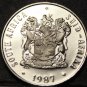 South Africa Rand, 1987 RARE Proof~Only 6,781 Ever Minted~Springbok~Free Ship
