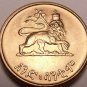 Ethiopia Cent, EE1936 (1944) Gem Unc~ANO SANTEEM~LION~Only Year~Free Shipping